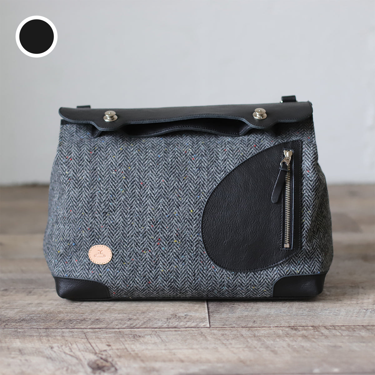 ポストマンバッグ メッセンジャーポストマン ｜ ハリスツイード 牛革