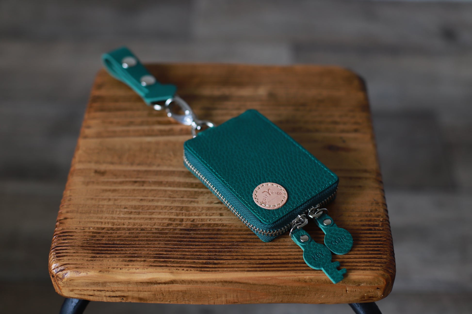 Cuirvelo 出さない財布「Blur」ver.2  グリーン