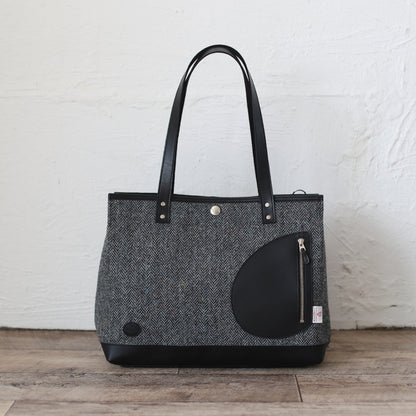 トートバッグ ｜ ハリスツイード 防水牛革 多収納 商品ページ