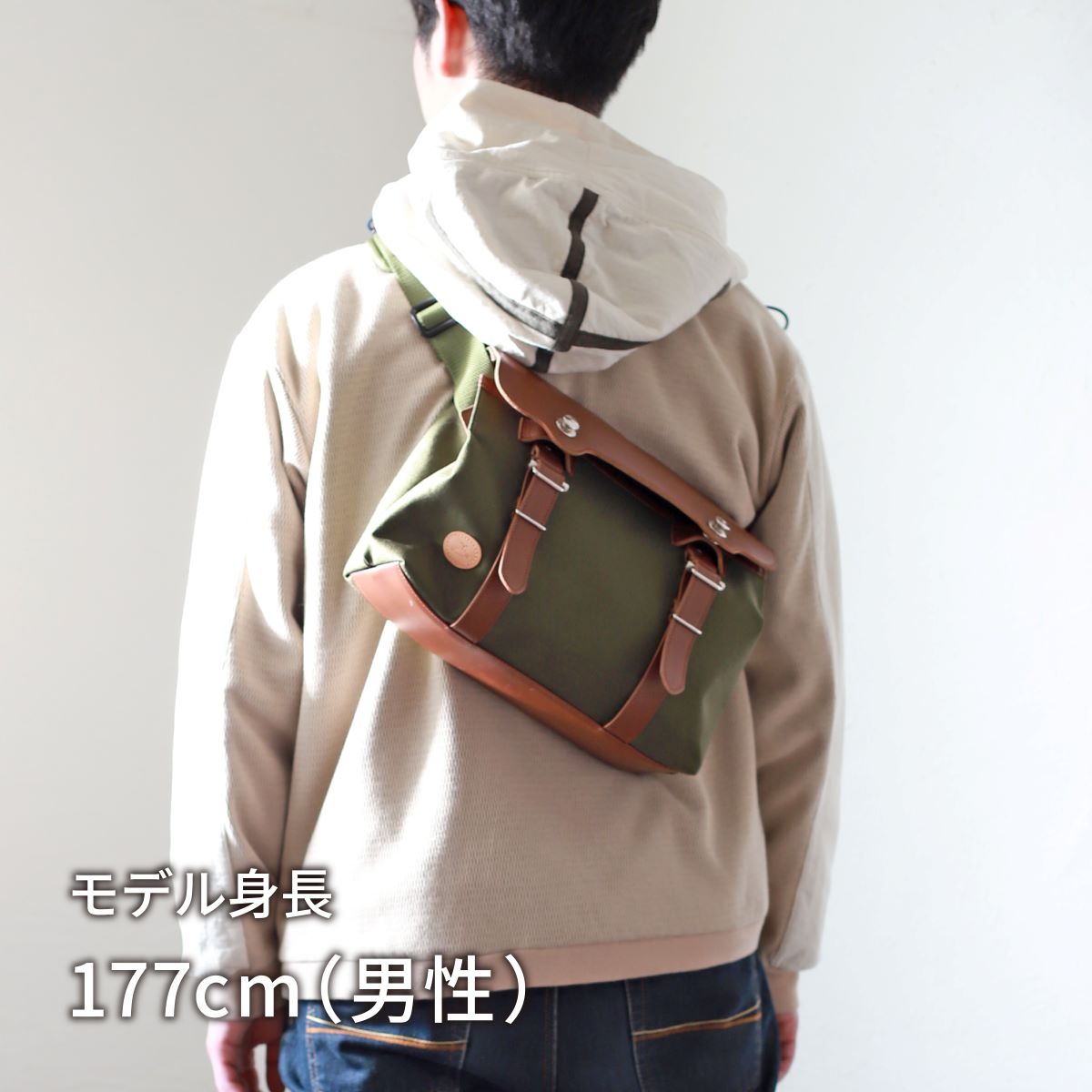 スリングバッグ スリングポストマン ｜ CORDURA® 防水牛革 ズレにくい