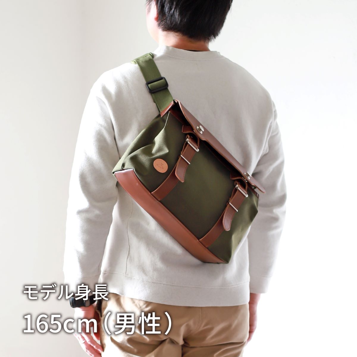 スリングバッグ スリングポストマン ｜ CORDURA® 防水牛革 ズレにくい