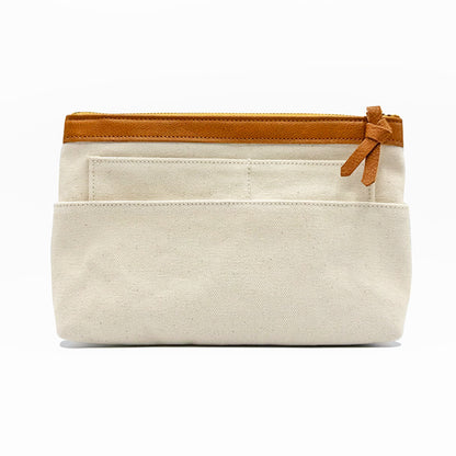 DUO ポーチ サコッシュ ｜ 3WAY ｜ 小物入れ ｜ 帆布 ｜ 本革バッグインバッグ