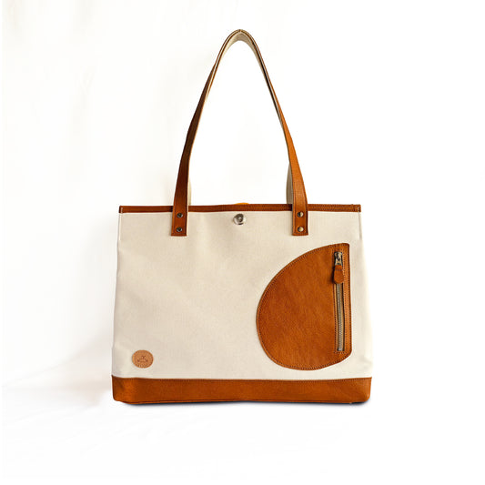トートバッグ DUOトートver2 ｜ 帆布 牛革 収納カスタマイズ
