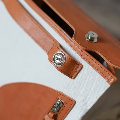 ポストマンバッグ「メッセンジャーポストマン」のドイツホック 開き