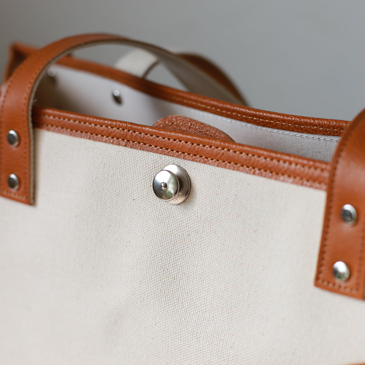 トートバッグ DUOトートver2 ｜ 帆布 牛革 ドイツホック