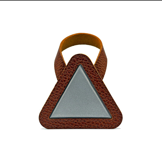 自転車用 反射板 レザー おにぎりリフレクター 牛革