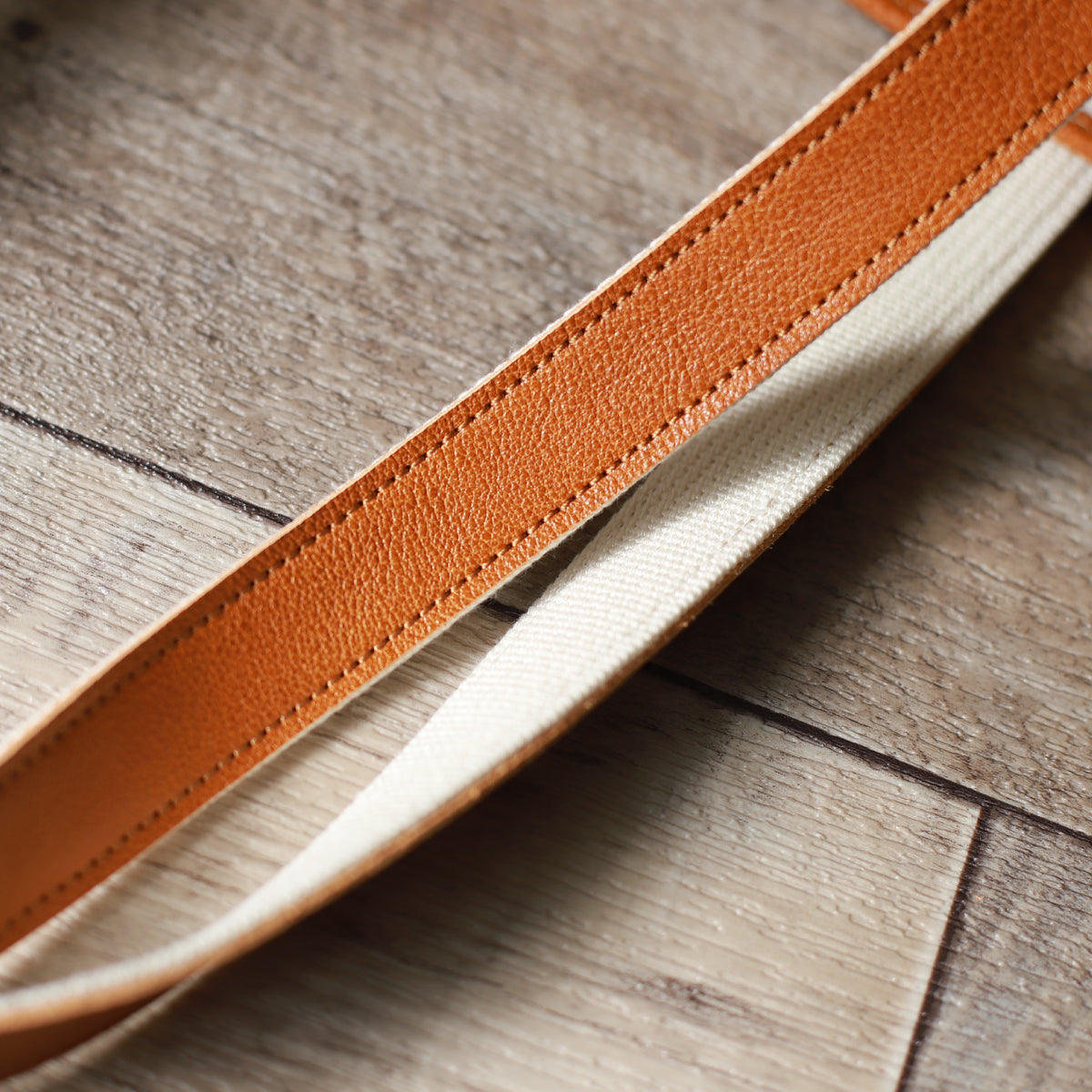 トートバッグ DUOトートver2 ｜ 帆布 牛革 ハンドル 革 アクリルテープ