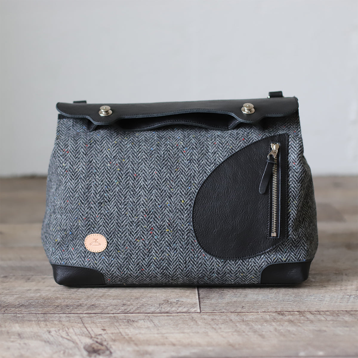 ポストマンバッグ メッセンジャーポストマン  ｜ ハリスツイード 牛革