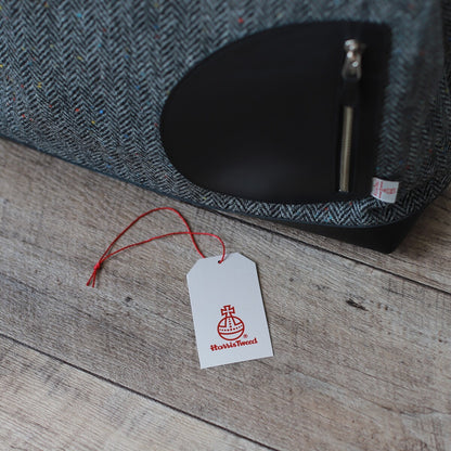 トートバッグ ｜ ハリスツイード 防水牛革 多収納